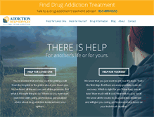 Tablet Screenshot of addictionhelpservices.com